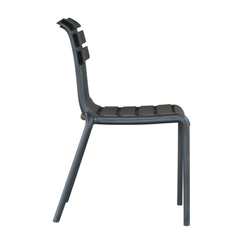 Sedia Olbia polipropilene antracite Moia impilabile outdoor