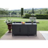 Modulo cucina lavabo 120x60 antracite Moia da esterno resistente