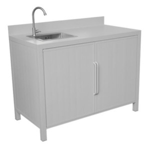 Modulo cucina lavabo 120x60 grigio creta Moia da esterno robusto