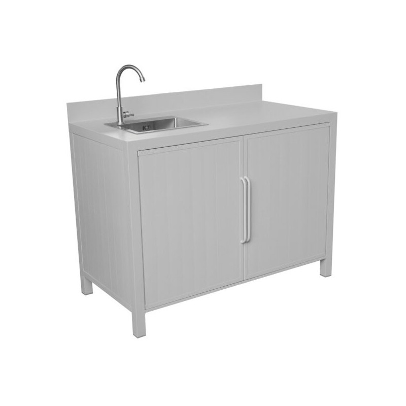 Modulo cucina lavabo 120x60 grigio creta Moia da esterno robusto