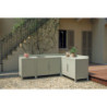 Modulo cucina ad ante 120x60 cm grigio creta Moia da esterno