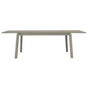 Tavolo alluminio allungabile San Donato tortora Moia 180-240x90