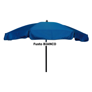 Set 10 ombrelloni Olefin 200/8 fusto bianco Made in Italy Moia