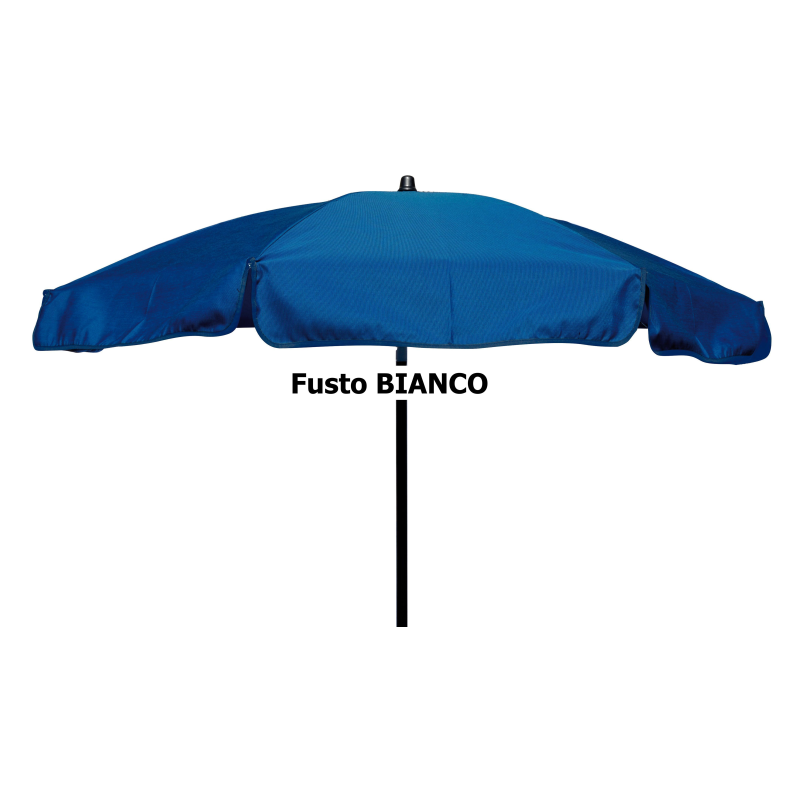 Set 10 ombrelloni Olefin 200/8 fusto bianco Made in Italy Moia