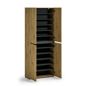 Zoom Scarpiera a 4 ante XL con 10 ripiani MISTER Artisan made in Italy