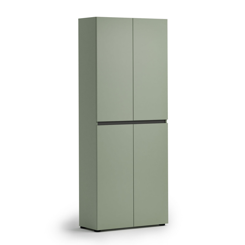 Scarpiera 4 ante XL 10 ripiani Mister Verde Salvia Made in Italy