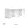 Sideboard MISTER VERDE SALVIA 4 ante | KItaly | Levante Shop