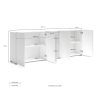 Sideboard MISTER VERDE SALVIA 5 ante | KItaly | Levante Shop