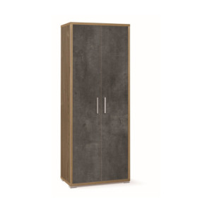 Mobile 2 Ante H182 L71 Kit Noce Stelvio Sarmog – Armadio Compatto