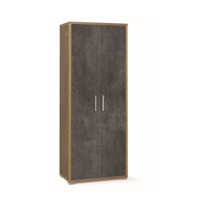 Mobile 2 Ante H182 L71 Kit Noce Stelvio Sarmog – Armadio Compatto