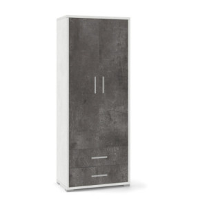 Mobile 2 Ante 2 Cassetti H182 L71 Ossido Bianco Sarmog – Armadio Versatile