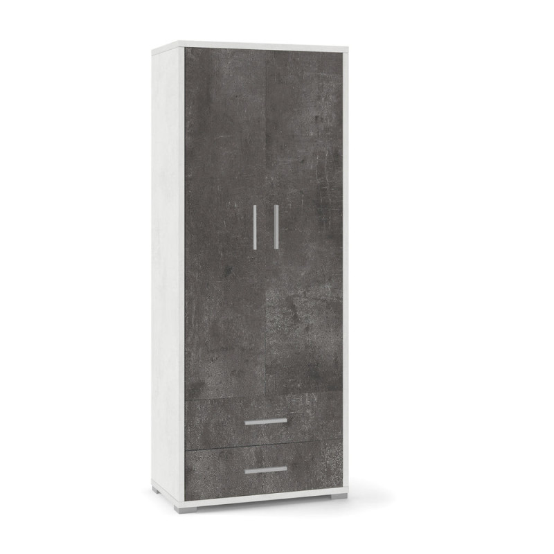 Mobile 2 Ante 2 Cassetti H182 L71 Ossido Bianco Sarmog – Armadio Versatile