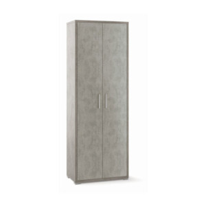 Armadio 2 ante H199 L71 cemento Sarmog - armadio moderno capiente
