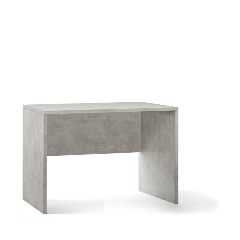 Scrivania L120 cemento Sarmog moderna e compatta 120x60x76 cm