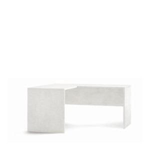 Scrivania Angolare SX L160 Kit Ossido Bianco Sarmog – Scrivania Angolare Moderna