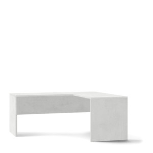 Scrivania angolare DX L180 ossido bianco Sarmog moderna ampia