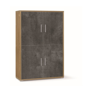 Mobile 4 Ante Kit Noce Stelvio Sarmog – Armadio Capiente Moderno