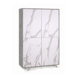 Mobile 4 Ante Kit Cemento Sarmog – Armadio Moderno Capiente