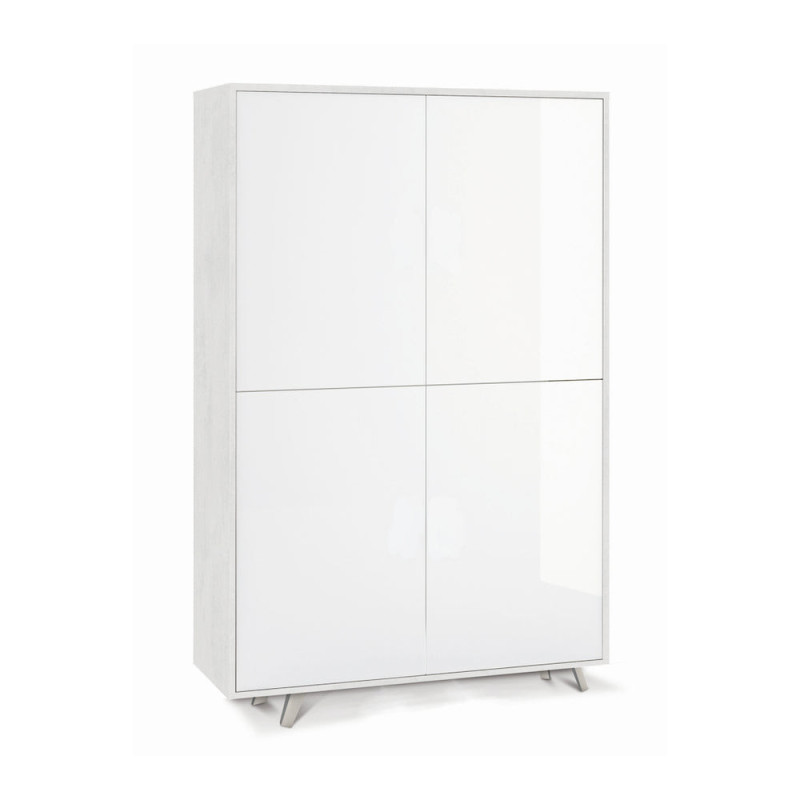 Mobile 4 Ante Kit Ossido Bianco Sarmog – Armadio Moderno Capiente