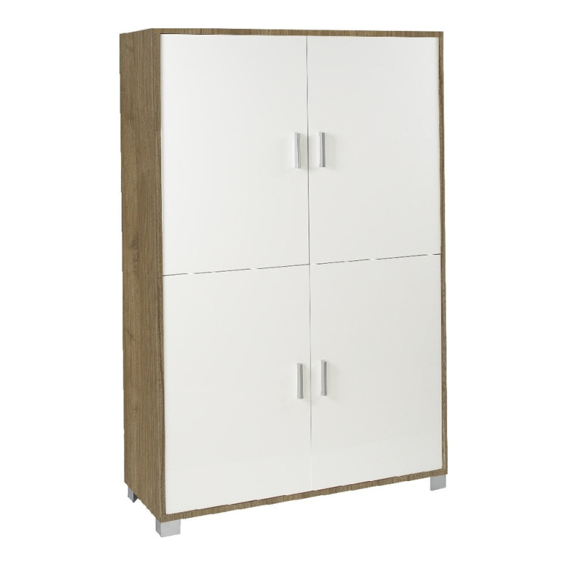 Mobile 4 ante noce Stelvio Sarmog 108x41x161 armadio elegante