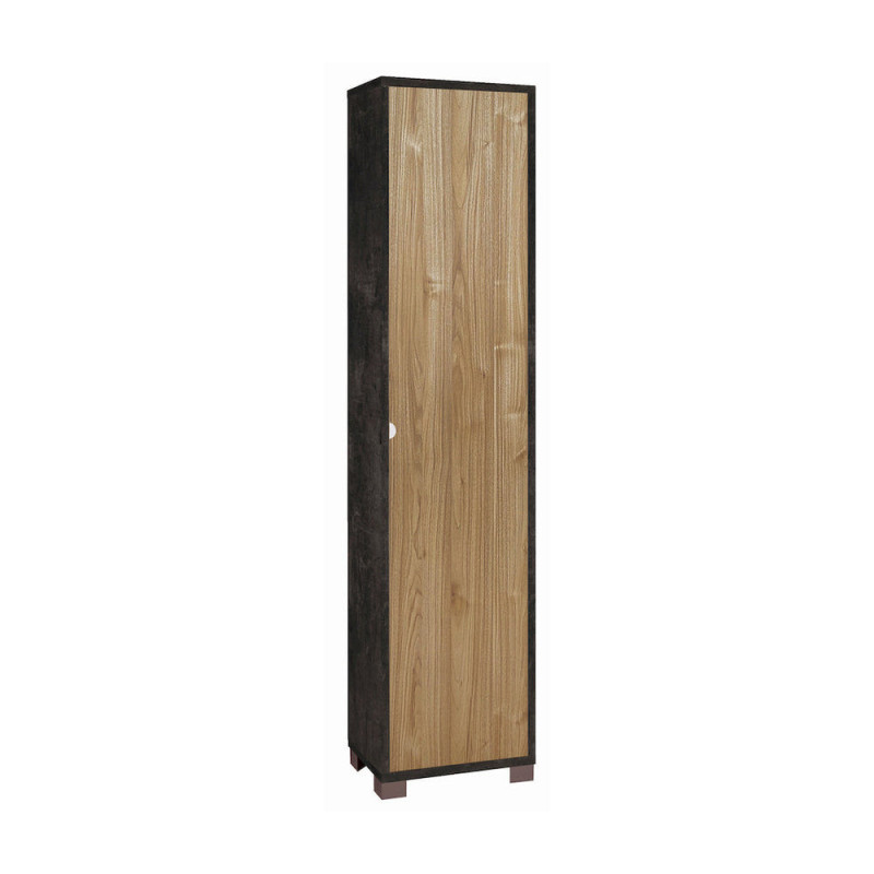 Colonna 1 anta ossido nero Sarmog 43x29x190 armadio moderno
