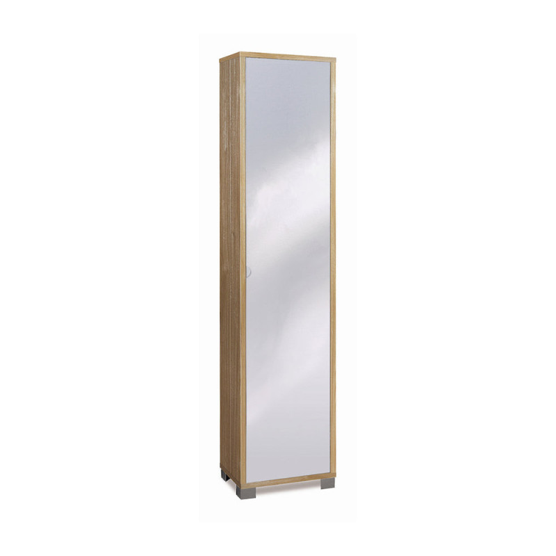 Colonna 1 anta specchio noce Stelvio Sarmog 43x29x190 moderna