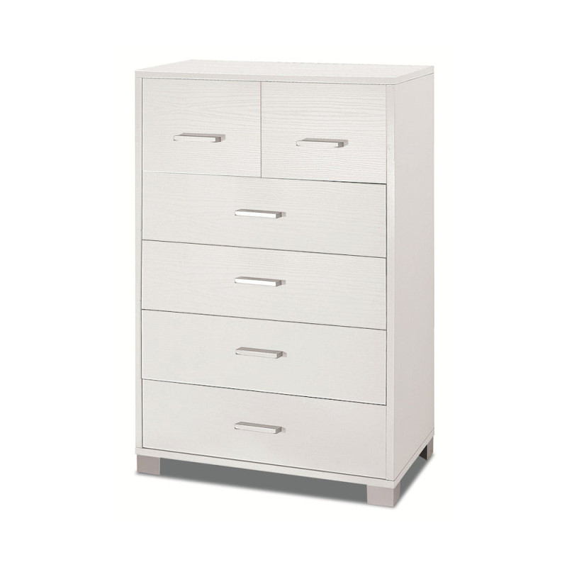 Mobile 4+2 Cassetti Kit Bianco Fiammato Sarmog Salvaspazio