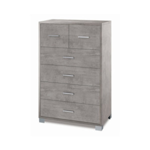 Mobile 4+2 Cassetti Kit Cemento Sarmog Moderno Salvaspazio