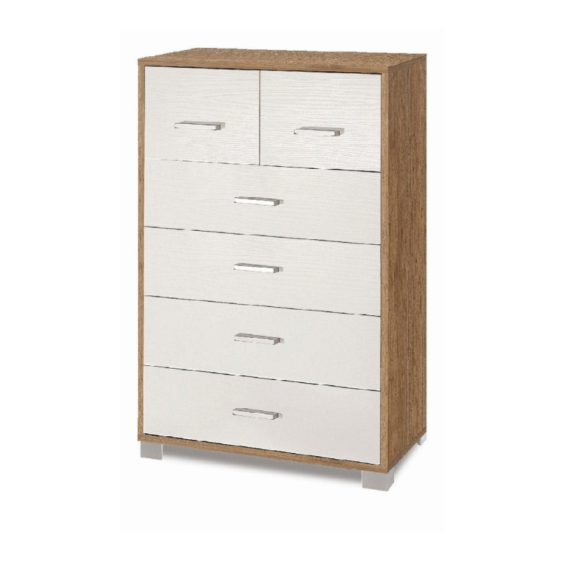 Mobile 4+2 cassetti noce Stelvio Sarmog 70x41x112 madia moderna