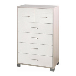 Mobile 4+2 Cassetti Kit Olmo Chiaro e Bianco Fiammato Sarmog