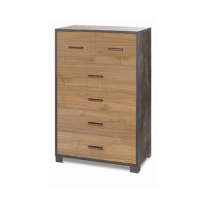 Mobile 4+2 cassetti ossido nero Sarmog 70x41x112 madia moderna