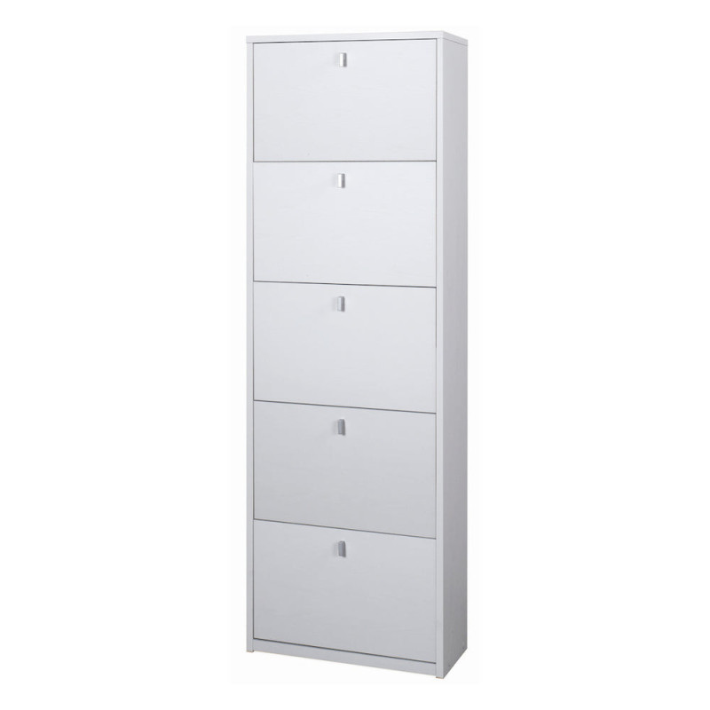 Scarpiera 5 Ante P29 Bianco Fiammato Sarmog – Grande Capienza