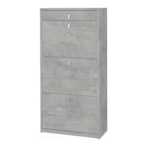 Scarpiera 3 Ante 1 Cassetto P29 Cemento Sarmog – Pratica e Moderna