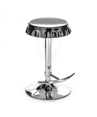 Sgabelli bar a forma di tappo - set da 2 nero