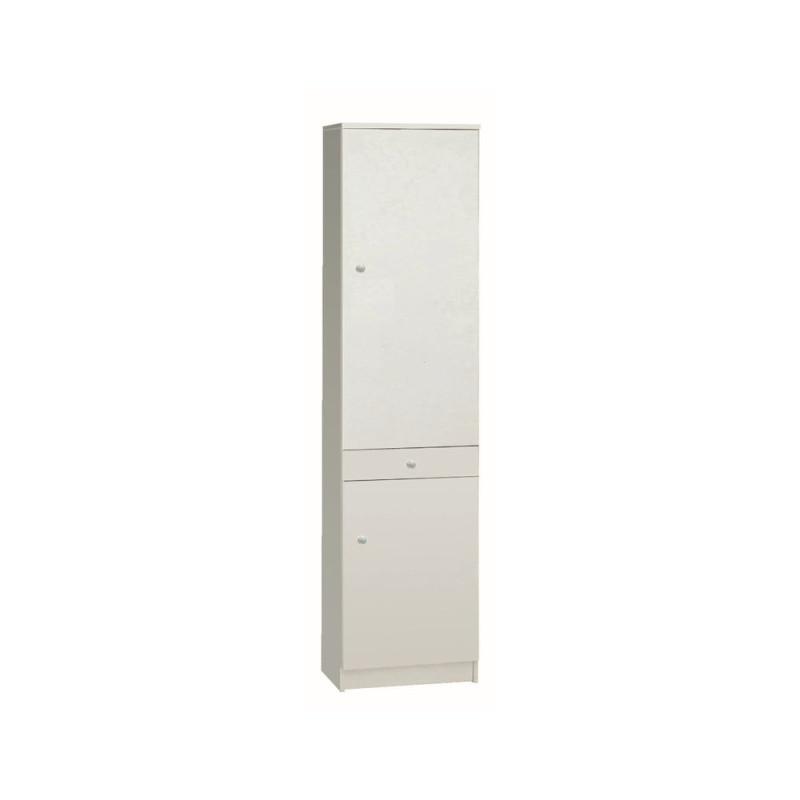 Armadio 2 Ante 1 Cassetto Kit Bianco Sarmog – Compatto e Luminoso