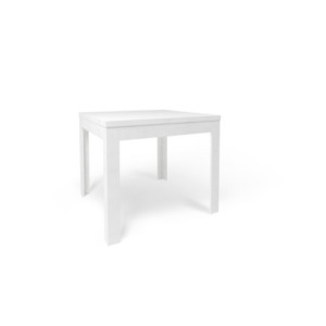 Tavolo pieghevole 90x90 ossido bianco Sarmog 90x90x75 moderno