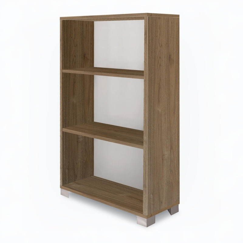Libreria a giorno H118 noce Stelvio Sarmog 70x29x118 moderna