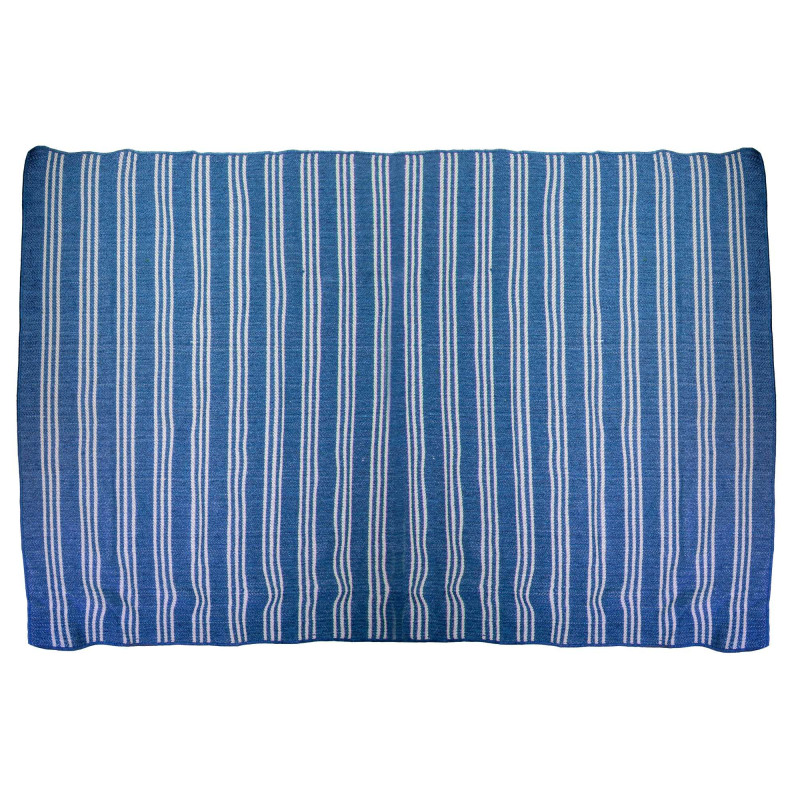 Tappeto da esterno polipropilene righe azzurro 200x300 cm