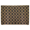 Tappeto da esterno polipropilene rombi naturale/nero 200x300