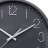 Orologio plastica grigio tondo Ø35 cm moderno e silenzioso