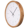 Orologio legno bianco tondo Ø45x6 cm parete design moderno