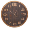 Orologio legno naturale tondo Ø60x3,5 cm parete design moderno