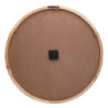 Orologio legno naturale tondo Ø60x3,5 cm parete design moderno