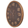 Orologio legno naturale tondo Ø60x3,5 cm parete design moderno