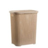 Cestone plastica beige rettangolare 44x36,5xH53,5 cm resistente