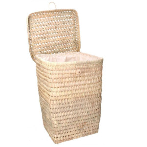 Zoom Cestone paglia naturale quadro cm 36x36h50