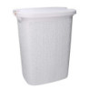 Cestone plastica bianco rettangolare 47x38xH58 cm capiente