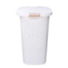 Cestone plastica bianco rettangolare 47x38xH58 cm capiente