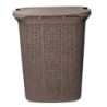 Cestone plastica tortora rettangolare 47x38x58 cm capiente e pratico