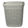 Cestone plastica crema rettangolare 44x35,7x53 cm pratico e capiente
